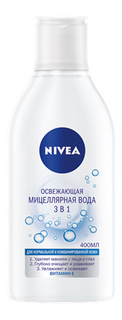 Мицеллярная вода NIVEA Освежающая 3в1 для нормальной и комбинированной кожи 400 мл