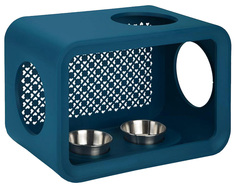 Домик для кошек Beeztees Куб обеденный стол 402026 темно-синий