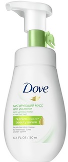 Мусс для умывания Dove Матирующий 160 мл