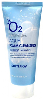 Пенка для умывания FarmStay O2 Premium Aqua Foam 100 мл