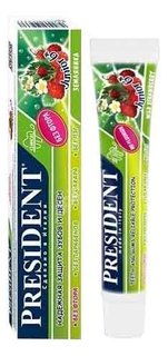 Детская зубная паста President Детская З/п Junior(Земляника) 6-12 Лет 50Мл Без Фтора