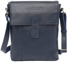 Сумка мужская кожаная Lakestone Monkton синяя