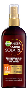 Солнцезащитное масло Garnier Ambre Solaire для интенсивного золотистого загара SPF15 150мл