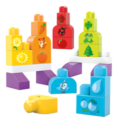 Конструктор пластиковый Mattel Конструктор Строй и учись CNH08 DXH33 Mega Bloks