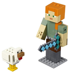 Конструктор LEGO Minecraft 21149 Большие фигурки Алекс с цыплёнком