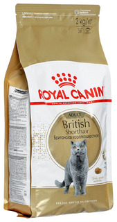 Сухой корм для кошек ROYAL CANIN British Shorthair, британская, домашняя птица, 2кг