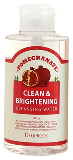 Средство для очищения Deoproce Clean & Brightening Pomegranate Cleansing Water 500 г