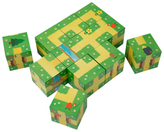 Кубики Айрис-пресс Контуры 50 игр для развития
