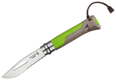 Туристический нож Opinel 001715 №8 Specialist Outdoor Terre Vert
