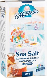 Соль морская пищевая Marbelle натуральная мелкая 750 г