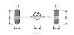 Радиатор кондиционера автомобильный Ava HDD103