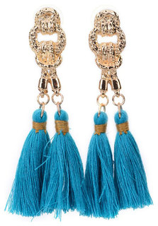 Серьги Bradex Ноб голубой