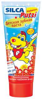 Зубная паста SILCA клубничная от 2 до 12 лет 75 мл /12