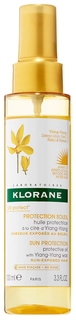 Масло для волос Klorane Sun Protection Protective Oil with Ylang-Ylang Wax 100 мл