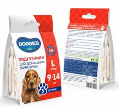 Подгузники для животных DOGGIES L (9-14 кг) Petmil