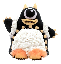 Масса для лепки PLUSH Пушистый пластилин, 160 г: черный, белый