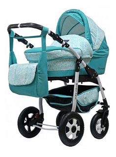 Коляска 2 в 1 BartPlast Giovani бирюзовый