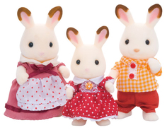Игровой набор Sylvanian Families Семья Шоколадных кроликов (3 фигурки)