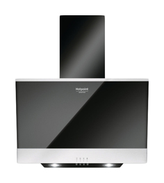 Вытяжка наклонная Hotpoint-Ariston HHVP 6.6F LM K Silver/Black