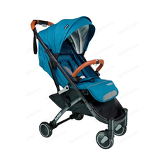 Прогулочная коляска Farfello D100 бирюзовый, чёрная рама, ручки экокожа