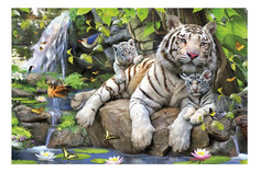 Пазл Educa Белые бенгальские тигры 1000 деталей