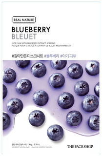 Маска для лица The Face Shop Real Nature Blueberry Face Mask 20 г