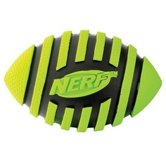 Игрушка Nerf Мяч для регби пищащий для собак (12,5 см, Синий красный)