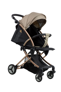 Коляска детская прогулочная Aimile Summer Gold TM Farfello бежево-черный арт.FPG-4