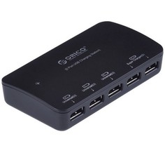 Сетевое зарядное устройство Orico DCP-5U 5 USB 7,2A Black