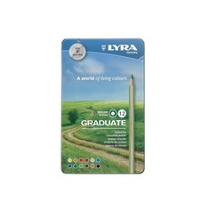 Lyra Цветные гексагональные карандаши GRADUATE PERMANENT 12 цветов