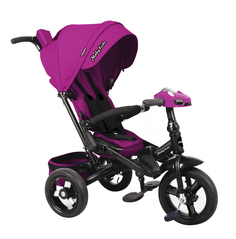 Велосипед трехколесный Moby Kids Leader 360° AIR Car ягодно-пурпурный 641212