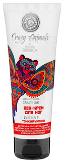 Deo-крем для ног Natura Siberica Танцуй на морозе тонизирующий Crazy animals 75мл