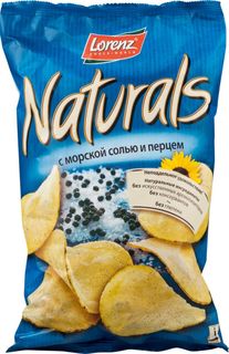 Картофельные чипсы Lorenz naturals с морской солью и перцем 100 г