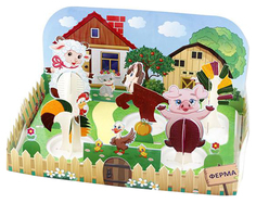 Набор для изготовления кристаллов Bumbaram Волшебные Кристаллы Веселая ферма CD-021B-1 Бумбарам