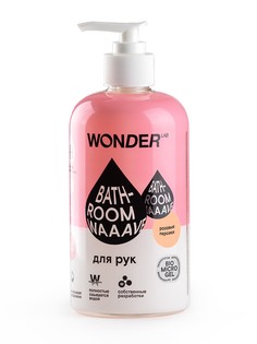 Гель для мытья рук Wonderlab Bathroom Waaave розовые персики, 0.5 л