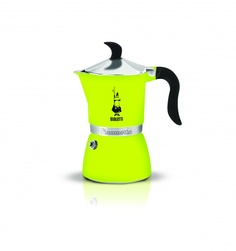 Гейзерная кофеварка Bialetti Fiametta LIME 3 порции