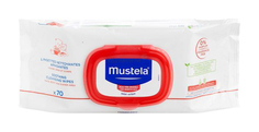 Салфетки Mustela 4301 очищающие успокаивающие 70 шт