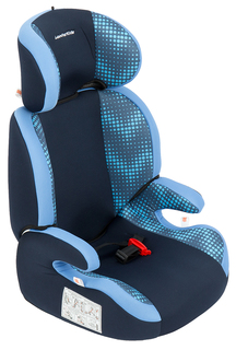 Автокресло Leader Kids Регата 15-36 кг, Isofix, группа 2/3, Синий/Голубой принт зиг-заг