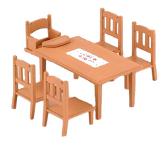 Игровой набор sylvanian families обеденный стол с 5-ю стульями