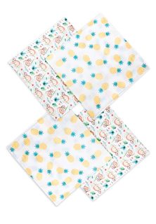 Комплект салфеток 4 шт. Сонный гномик Ананас и ленивец