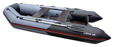 Лодка для рыбалки Хантер Hunterboat 340 серо-черная