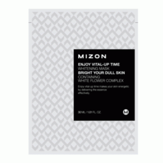 Маска листовая для лица осветляющая ENJOY VITAL-UP TIME WHITENING MASK 30мл Mizon