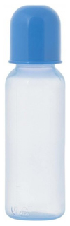 Бутылочка цветная с силиконовой соской,  250 мл, в ассортименте Курносики