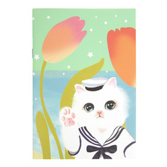 Блокнот-мотиватор "Котик в матроске" Kawaii Factory