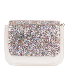 Сумка Kawaii Factory с блестящей крышкой серая