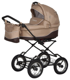 Коляска 2 в 1 Riko Modus Classic 02 коричневый, бежевый