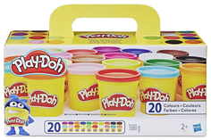 Пластилин Play-Doh Super Color Pack A7924EUC 20 банок Hasbro