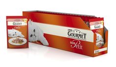 Влажный корм для кошек Gourmet Mon Petit, лосось, 30шт, 50г