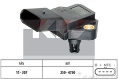 Датчик давления воздуха, высотный корректор KW 493 075