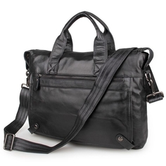 Сумка мужская кожаная Кошелькофф 7120BK черная